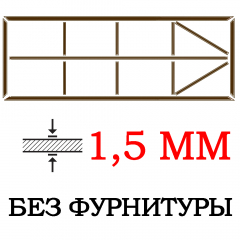 Каркас откатных ворот для самостоятельной сварки 1,5 мм | Прямоуголный |1,5 мм